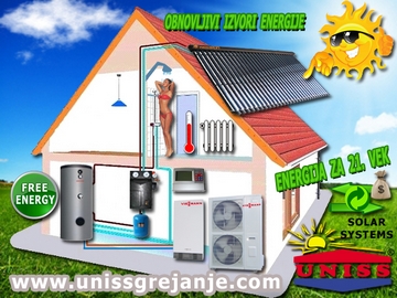 Solarno grejanje vode / Solarno grejanje sanitarne vode PTV - Solarni split sistemi za grejanje vode