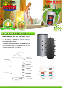 Solarni akumulatori toplote za solarno grejanje - Akumulaciju-skladistenje toplotne energije / Kombinovani baferi-Buffer P