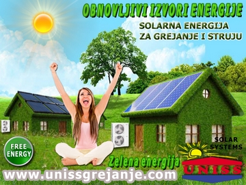 OBNOVLJIVI IZVORI ENERGIJE - SOLARNA ENERGIJA - TOPLOTNE PUMPE / Solarni paneli za grejanje - Solarni paneli za struju - Solarno grejanje kuće,
 vode - Solarni paneli za grejanje kuće,
 vode,
 sanitarne PTV - Solarni paneli za struju,
 proizvodnja struje,
 električne energije - Toplotne pumpe