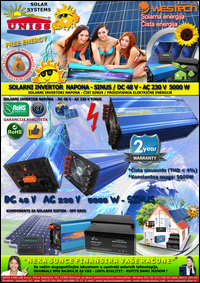 SOLARNI INVERTORI - SOLARNI PANELI - Solarni sistemi za struju,
 proizvodnju struje,
 elektricne energije - Solarni invertor - Invertor za solarni sistem