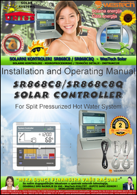 Solarni kontroler - Solarna automatika - SR868C8,
 SR868C8Q - Solarno grejanje vode,
 sanitarne,
 PTV - Tehnicki detalji - Instrukcije - Karakteristike
